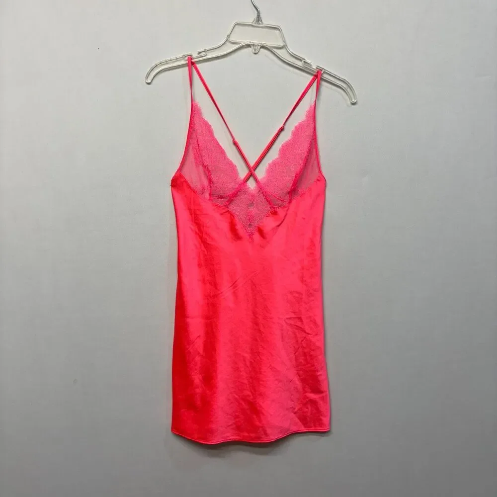 Victoria's Secret Women Babydoll Lace Slip Dress Size Small Lingerie M298 -19
